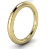 9ct Yellow Gold 3mm Halo Plain Unisex Wedding Ring