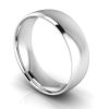 Platinum 950 6mm Court Plain Unisex Wedding Ring
