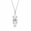 925 Sterling Silver Swarovski Pearl Drop Necklace