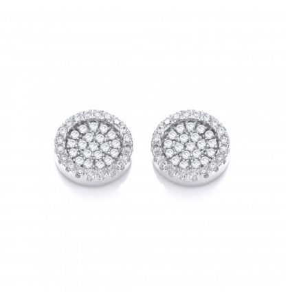 925 Sterling Silver Flat Round Studs