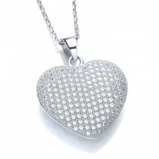 925 Sterling Silver Heart Shape Pendant