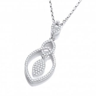 925 Sterling Silver Pointed Oval Shape Pendant