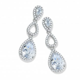 925 Sterling Silver Pear Drop Earrings