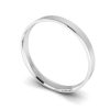 Platinum 950 2.5mm Flat Court Plain Unisex Wedding Ring