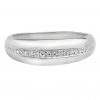 925 Sterling Silver Cubic Zirconia line Wedding Ring
